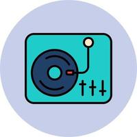 icono de vector de tocadiscos