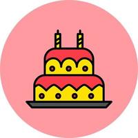 Birthday cake Vector Icon