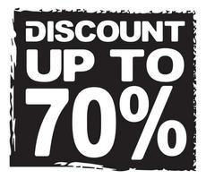 Discount Up To 70 vector
