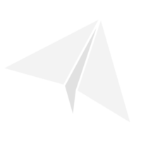 icono de avion de papel png