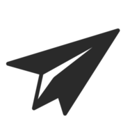 icono de avion de papel png