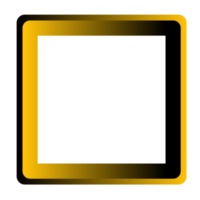 golden square frame icon png