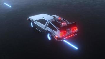 futurista cyberpunk coche cinematográfico serpenteado antecedentes video