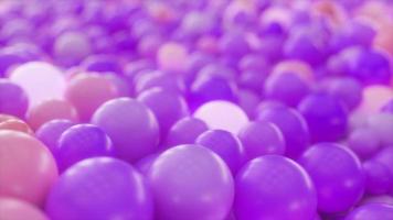 púrpura brillante pelotas antecedentes video