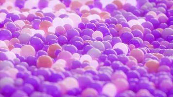 púrpura brillante fluido pelotas antecedentes video