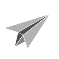 icono de avion de papel png