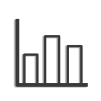 Business sales graph icon png