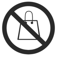 no carrying bag icon png