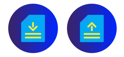 input and output data icon save data icon png
