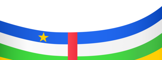 central africano república bandeira onda isolado em png ou transparente fundo