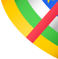 Central African Republic flag wave isolated on png or transparent background