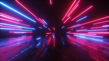 neon raggiante volante stringhe sfondo video