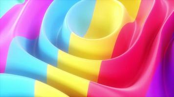 Colorful Abstract Shape Wavy Flowing video