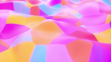 Textured Colorful Shape Flowing video