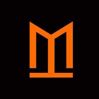 MT, TM, M, T letters abstract logo monogram vector