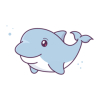 cute dolphin is smiling png