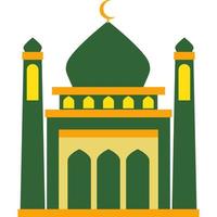 ilustración vector gráfico diseño moderno plano elegante islámico mezquita edificio, adecuado para diagramas, mapa, infografía, ilustración, y otro gráfico relacionado bienes