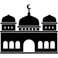 Illustration vector graphic design silhouette of muslim mosque