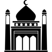 Illustration vector graphic design silhouette of muslim mosque