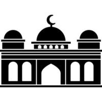 Illustration vector graphic design silhouette of muslim mosque
