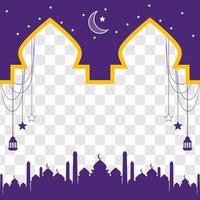 Eid greeting card, ramadan graphic design vector illustration background Modern Flat Elegant Islamic, perfect for any post template or banner need and other Graphic Related Assets