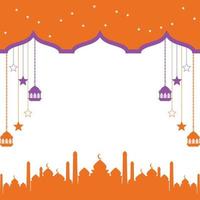 Eid greeting card, ramadan graphic design vector illustration background Modern Flat Elegant Islamic, perfect for any post template or banner need and other Graphic Related Assets