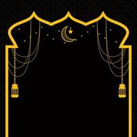 Eid greeting card, ramadan graphic design vector illustration background Modern Flat Elegant Islamic, perfect for any post template or banner need and other Graphic Related Assets