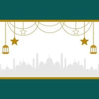 Eid greeting card, ramadan graphic design vector illustration background Modern Flat Elegant Islamic, perfect for any post template or banner need and other Graphic Related Assets