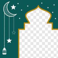 Eid greeting card, ramadan graphic design vector illustration background Modern Flat Elegant Islamic, perfect for any post template or banner need and other Graphic Related Assets