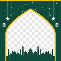 Eid greeting card, ramadan graphic design vector illustration background Modern Flat Elegant Islamic, perfect for any post template or banner need and other Graphic Related Assets