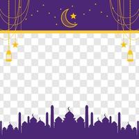 Eid greeting card, ramadan graphic design vector illustration background Modern Flat Elegant Islamic, perfect for any post template or banner need and other Graphic Related Assets