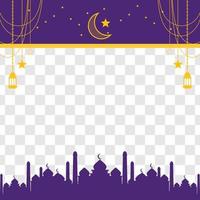 Eid greeting card, ramadan graphic design vector illustration background Modern Flat Elegant Islamic, perfect for any post template or banner need and other Graphic Related Assets