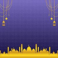 Eid greeting card, ramadan graphic design vector illustration background Modern Flat Elegant Islamic, perfect for any post template or banner need and other Graphic Related Assets