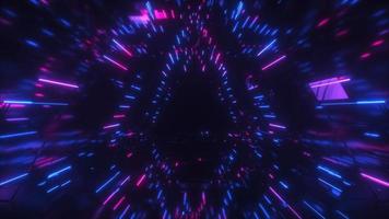 Neon  Glowing Rising Strings VJ Backdrop video