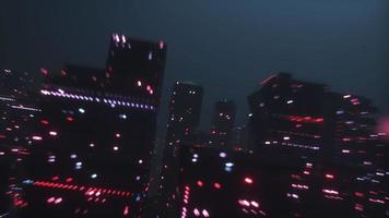 scifi cyberpunk città futuristico sfondo video