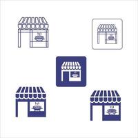 Market shop line icon. Kiosk, store, retail graphic.Shop design icons set. Thin line vector icons for mobile concepts and web apps. Premium quality icons in trendy flat style.