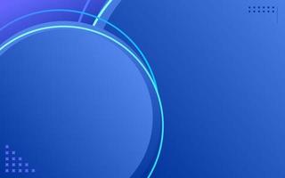 Modern business gradient blue background big circle element and line style vector