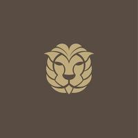 lion simple logo vector