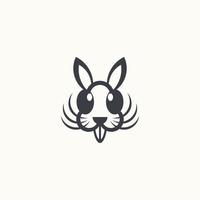 rabbit simple logo vector