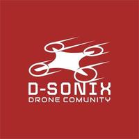 drone simple logo vector