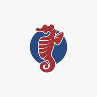 seahorse simple logo vector