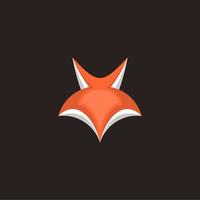 simple fox logo vector