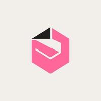 flamingo simple logo vector