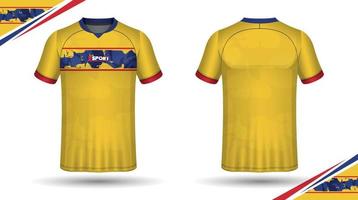 diseño de camisetas de fútbol para sublimación, diseño de camisetas deportivas vector