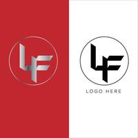 LF initial logo vector