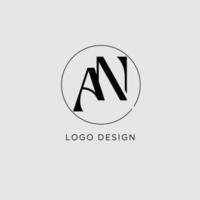 AN initial logo vector