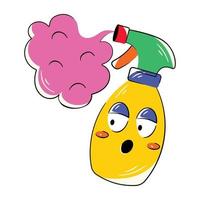 Trendy Spray Bottle vector