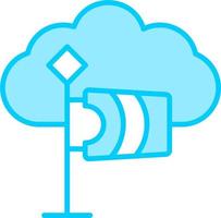 icono de vector de nube