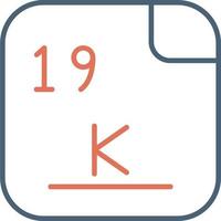 Potassium Vector Icon