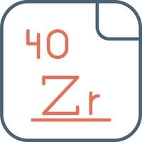 Zirconium Vector Icon